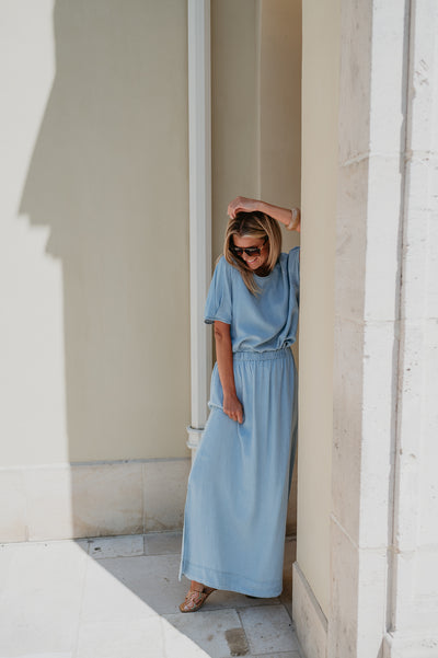 Sciarpa blouse I Blue