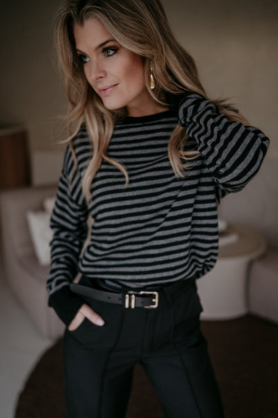 Poleri knit I Black & Grey