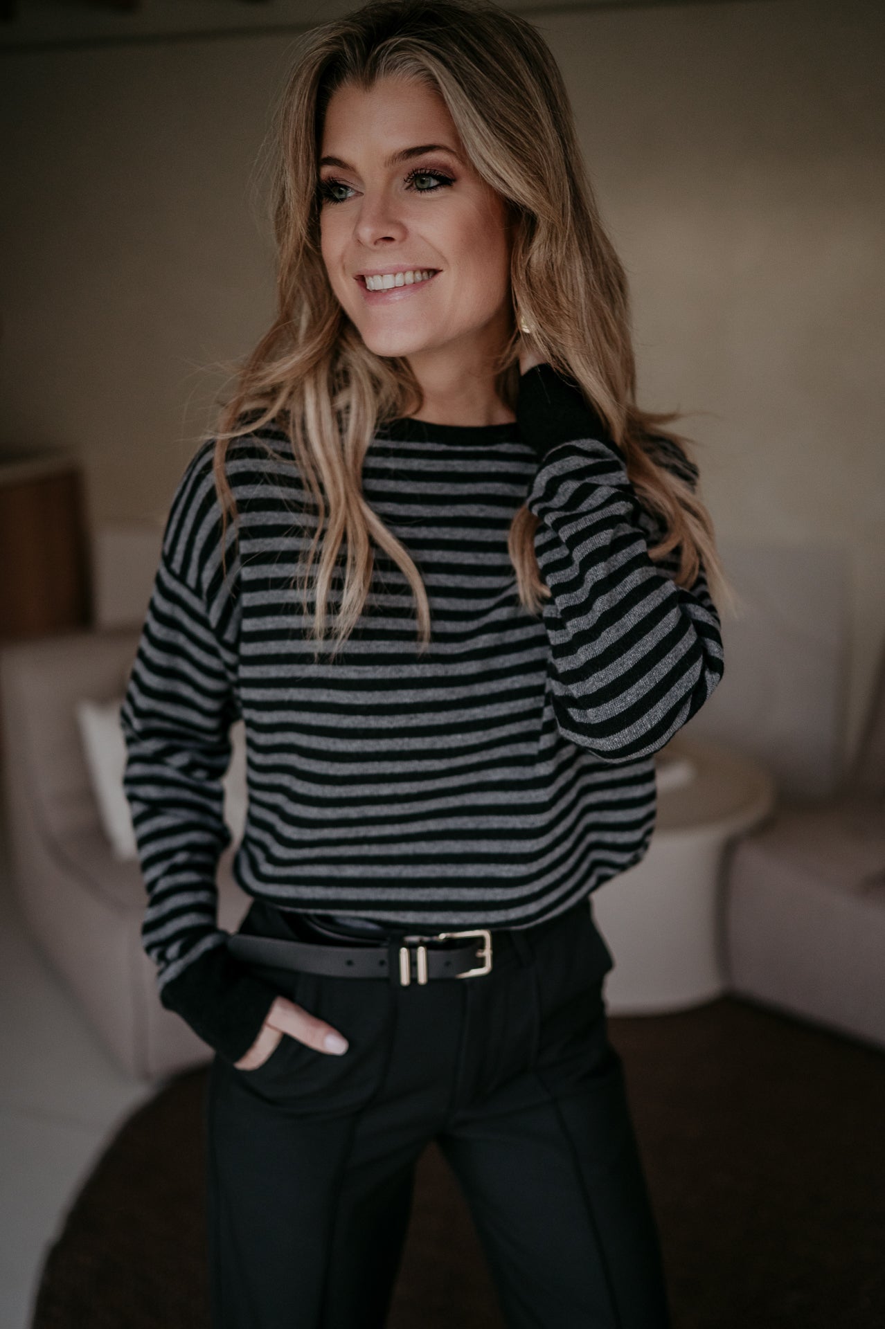 Poleri knit I Black & Grey