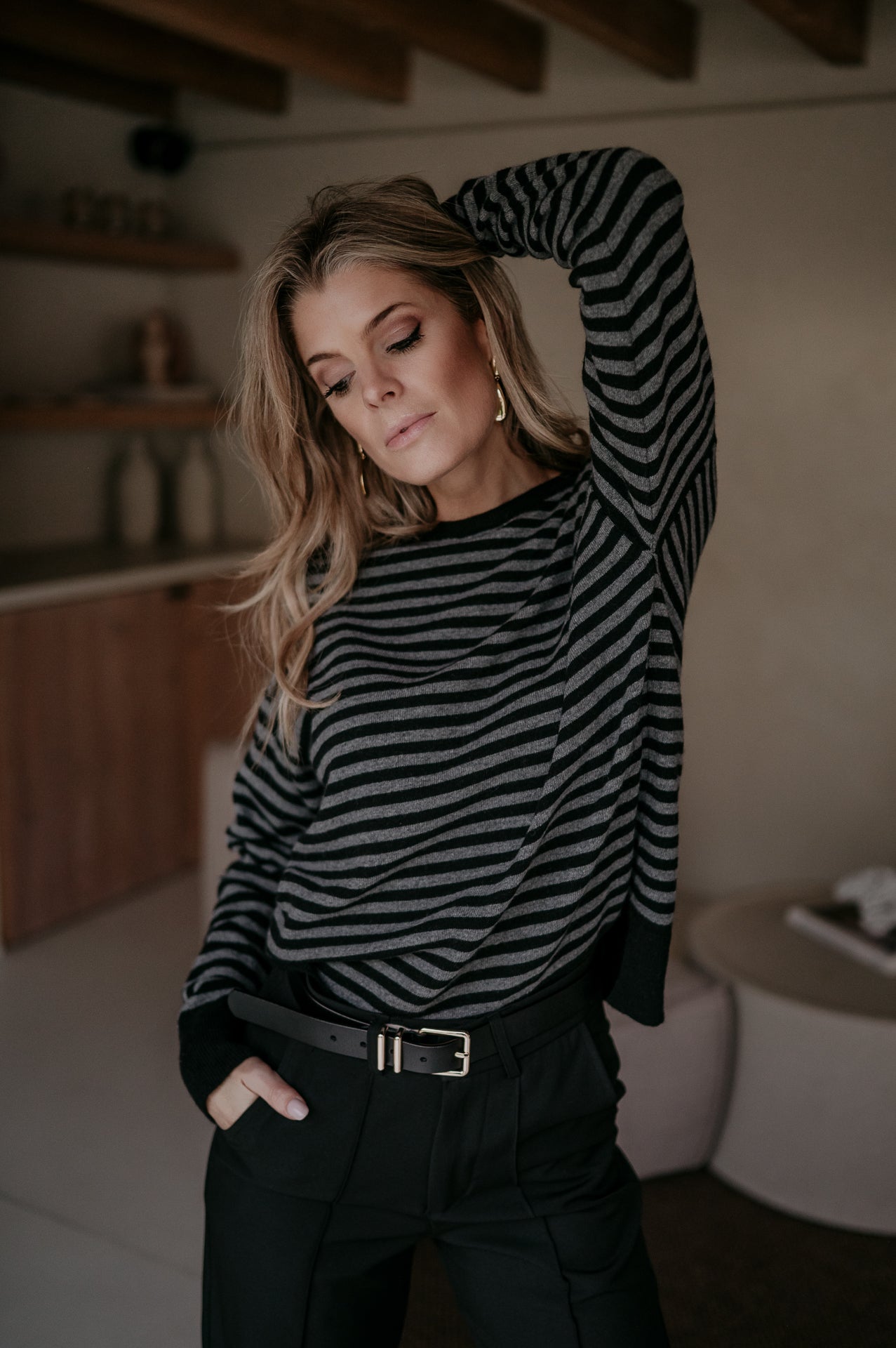 Poleri knit I Black & Grey