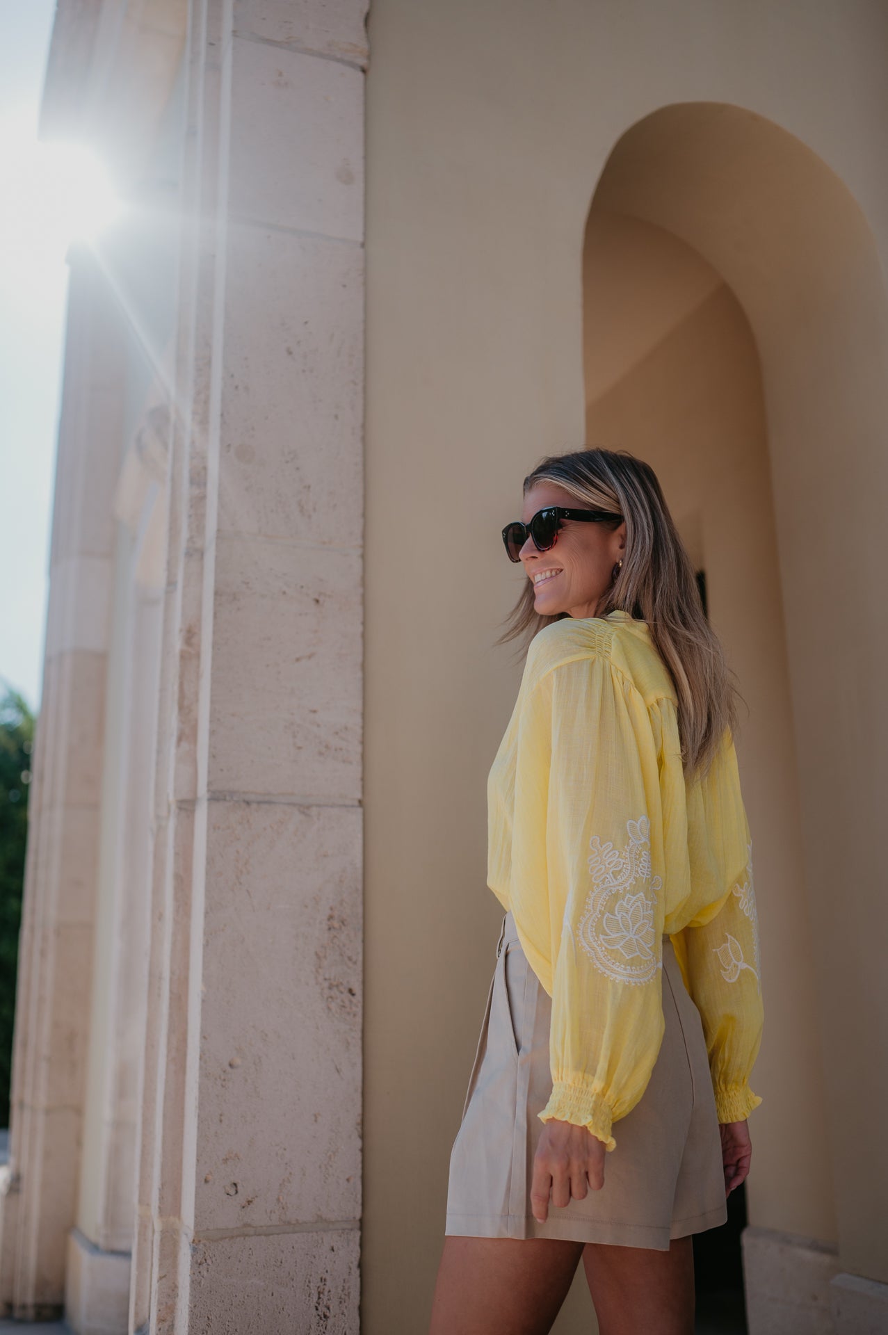 Tiranno blouse I Yellow