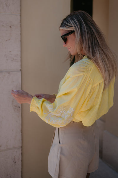 Tiranno blouse I Yellow