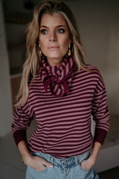 Atture scarf I Burgundy & rose