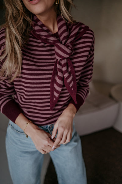 Atture scarf I Burgundy & rose