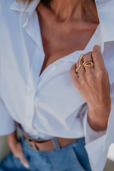 Aratro ring I Gold