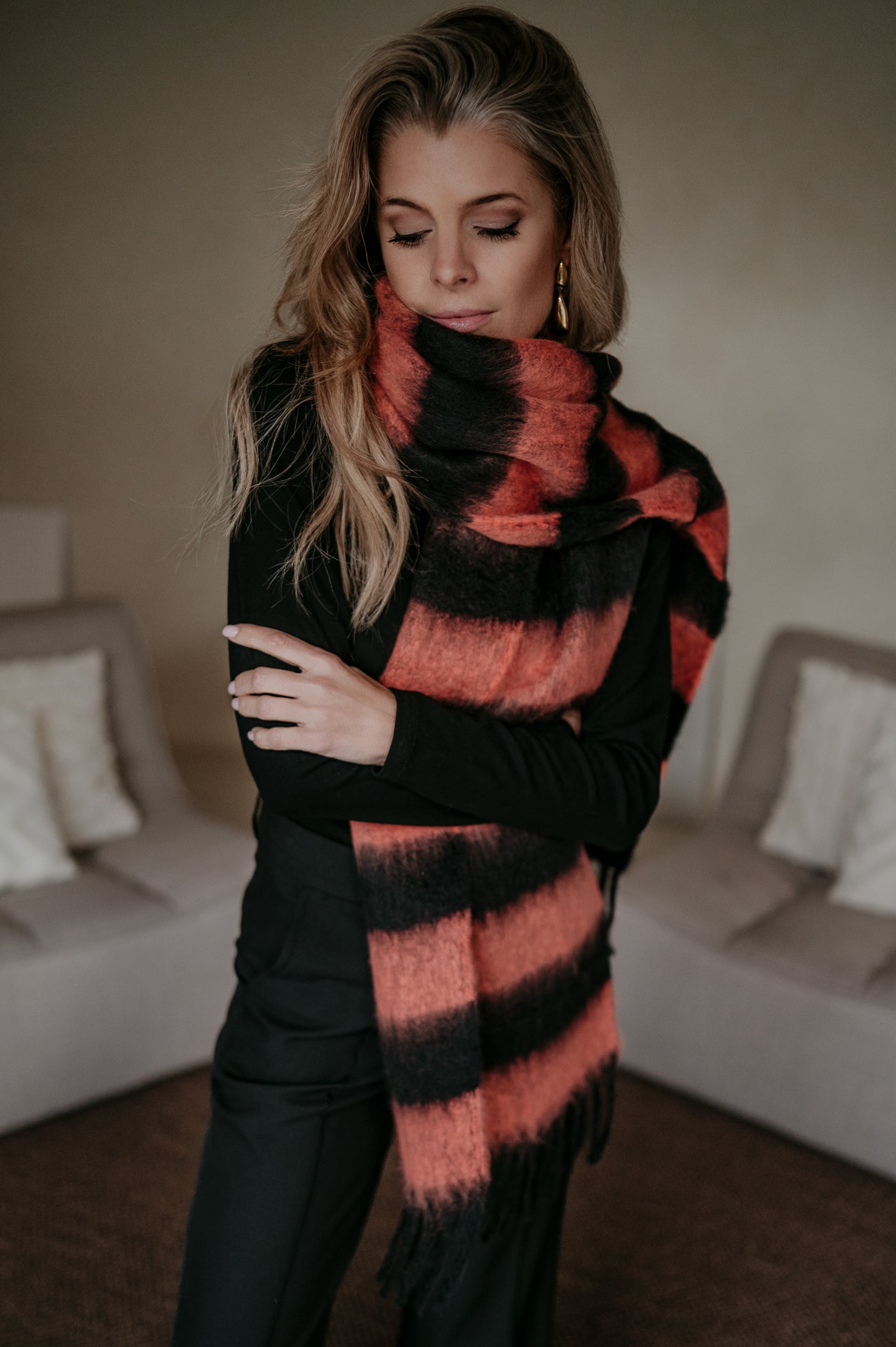 Vedo scarf I Orange
