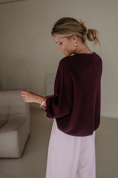 Frana knit I Burgundy