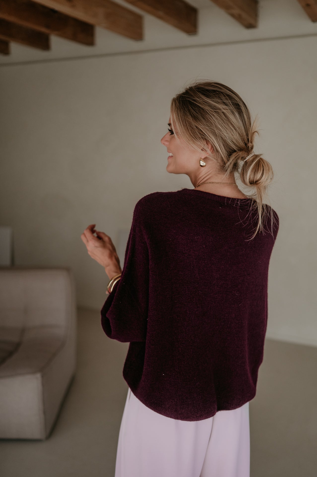 Frana knit I Burgundy