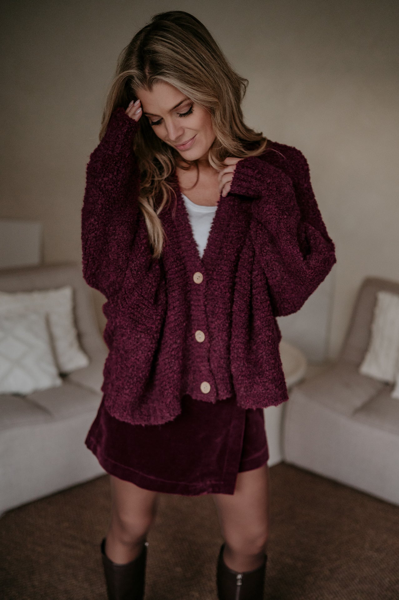 Facciamo cardigan I Bordeaux