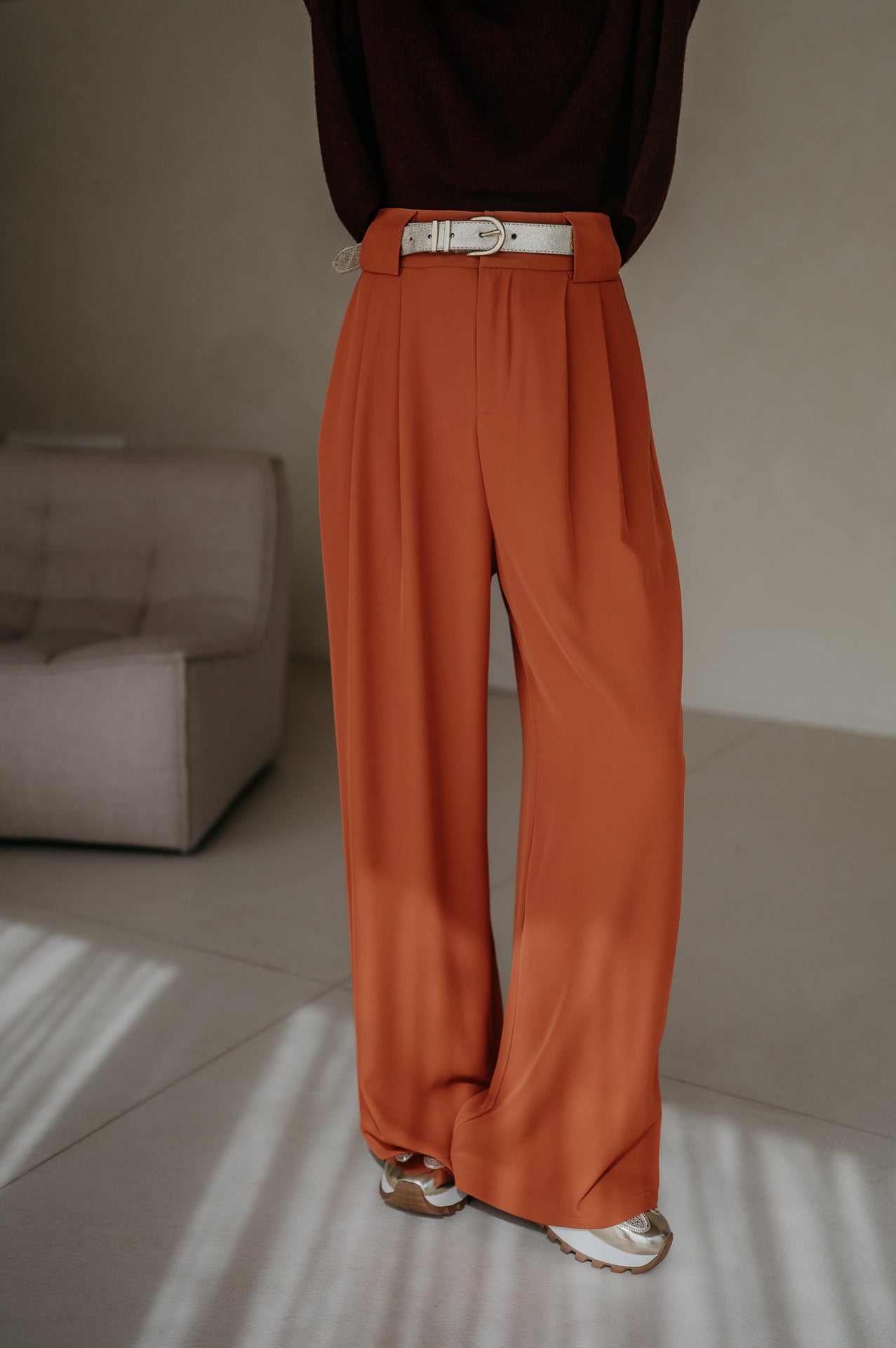 Fiaccola trousers I Terracotta