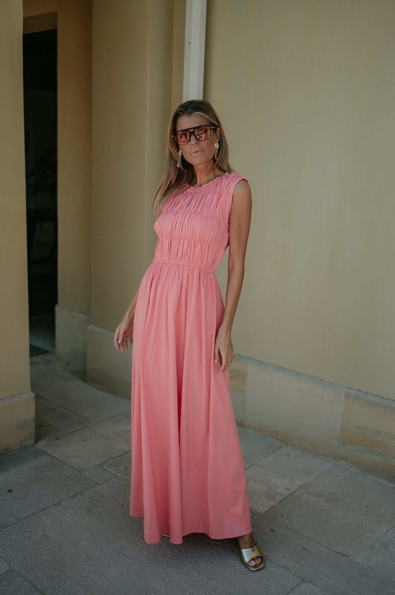 Fasano dress I Salmon Rose