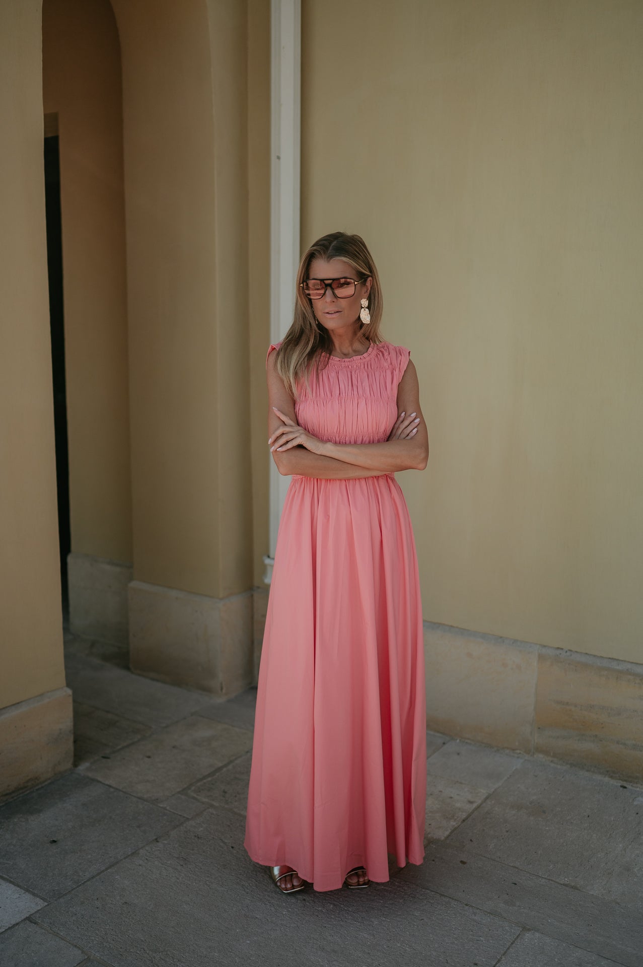 Fasano dress I Salmon Rose