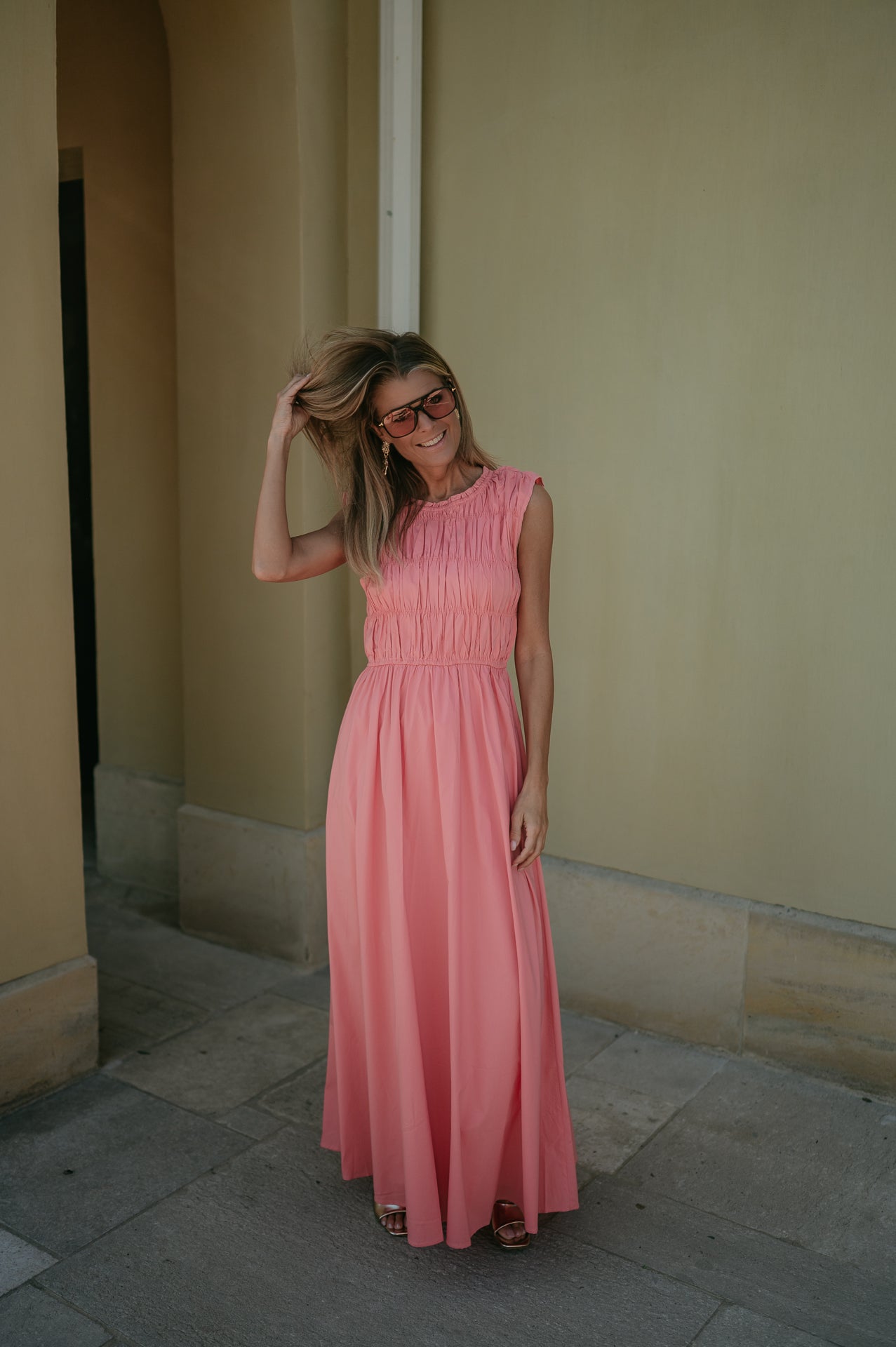 Fasano dress I Salmon Rose