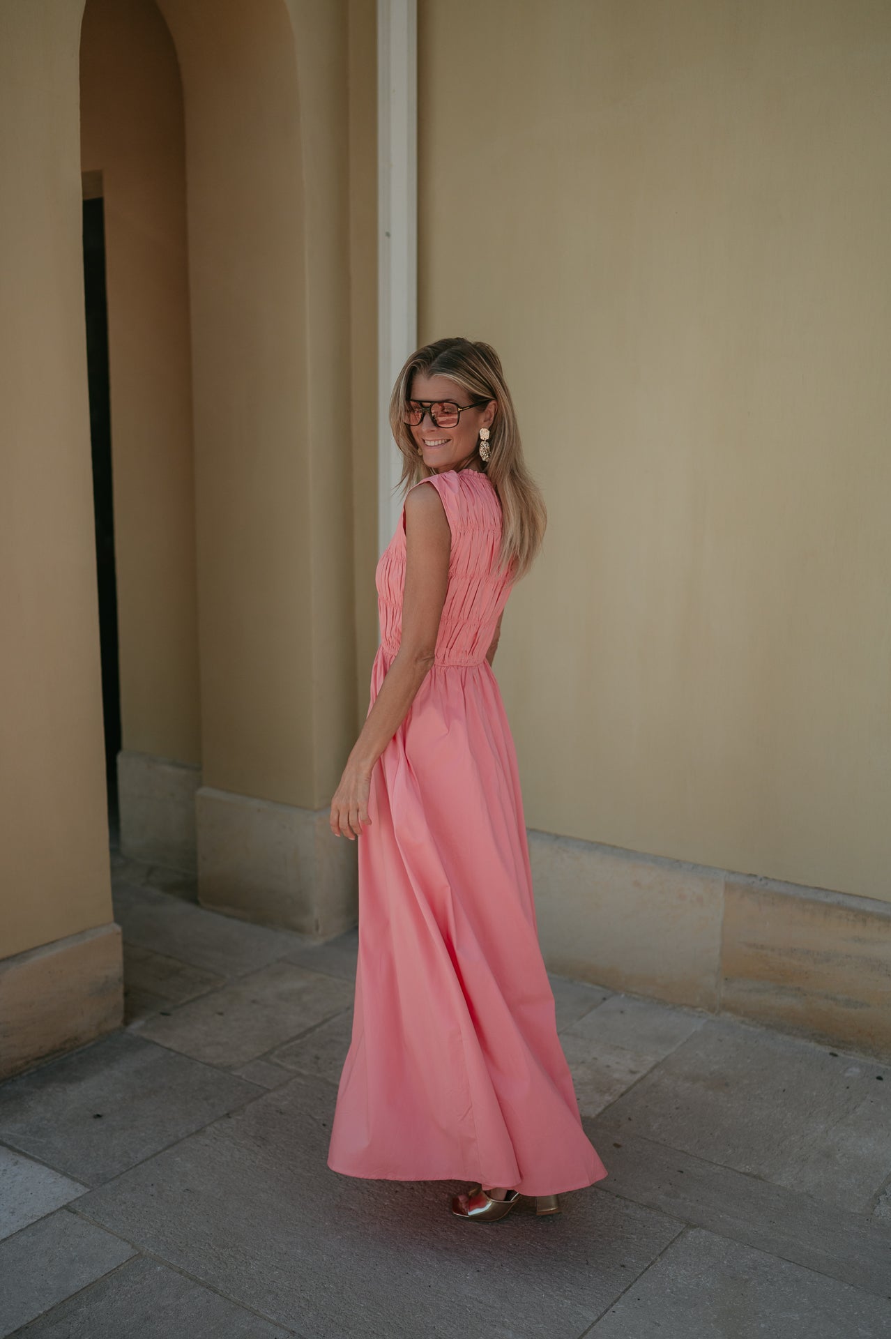Fasano dress I Salmon Rose