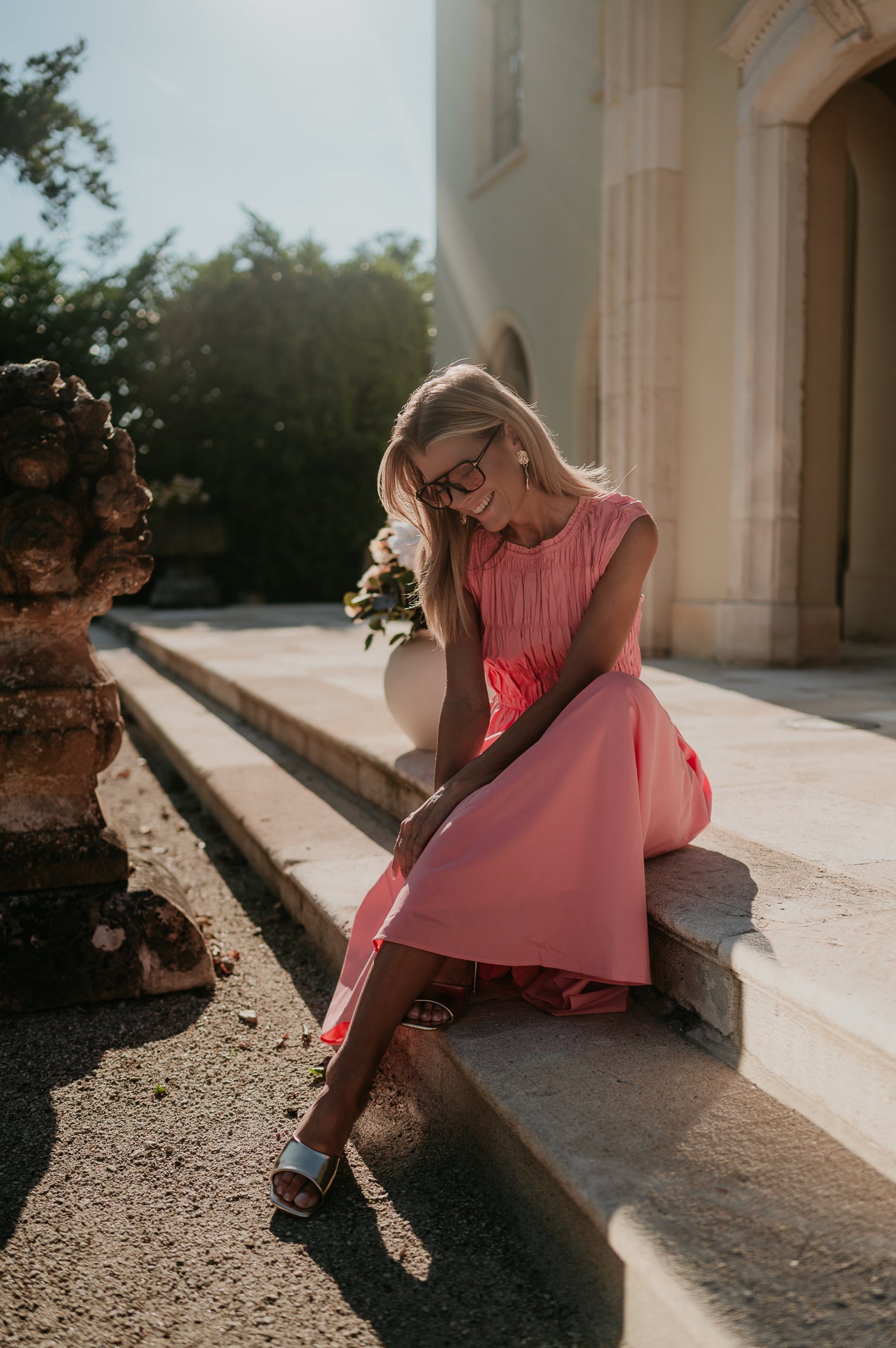 Fasano dress I Salmon Rose