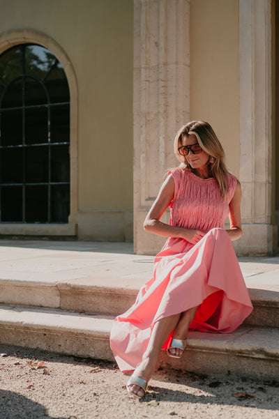Fasano dress I Salmon Rose