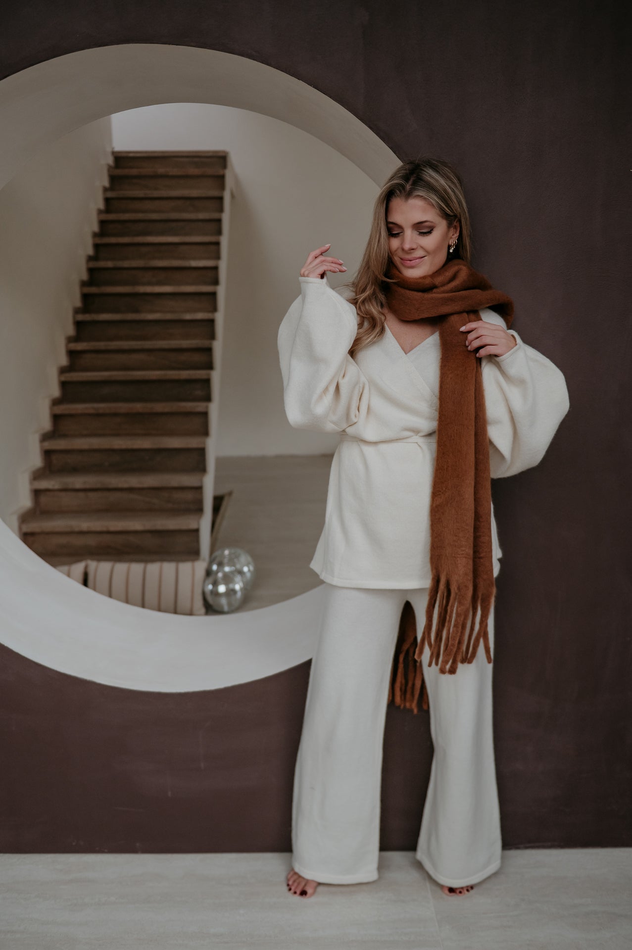 Odine scarf I Camel