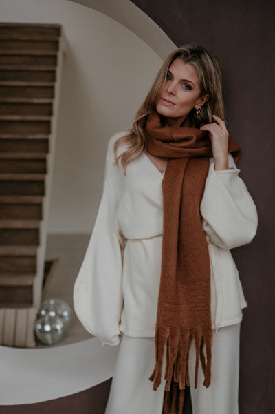 Odine scarf I Camel
