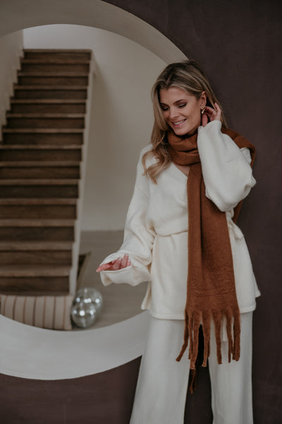 Odine scarf I Camel