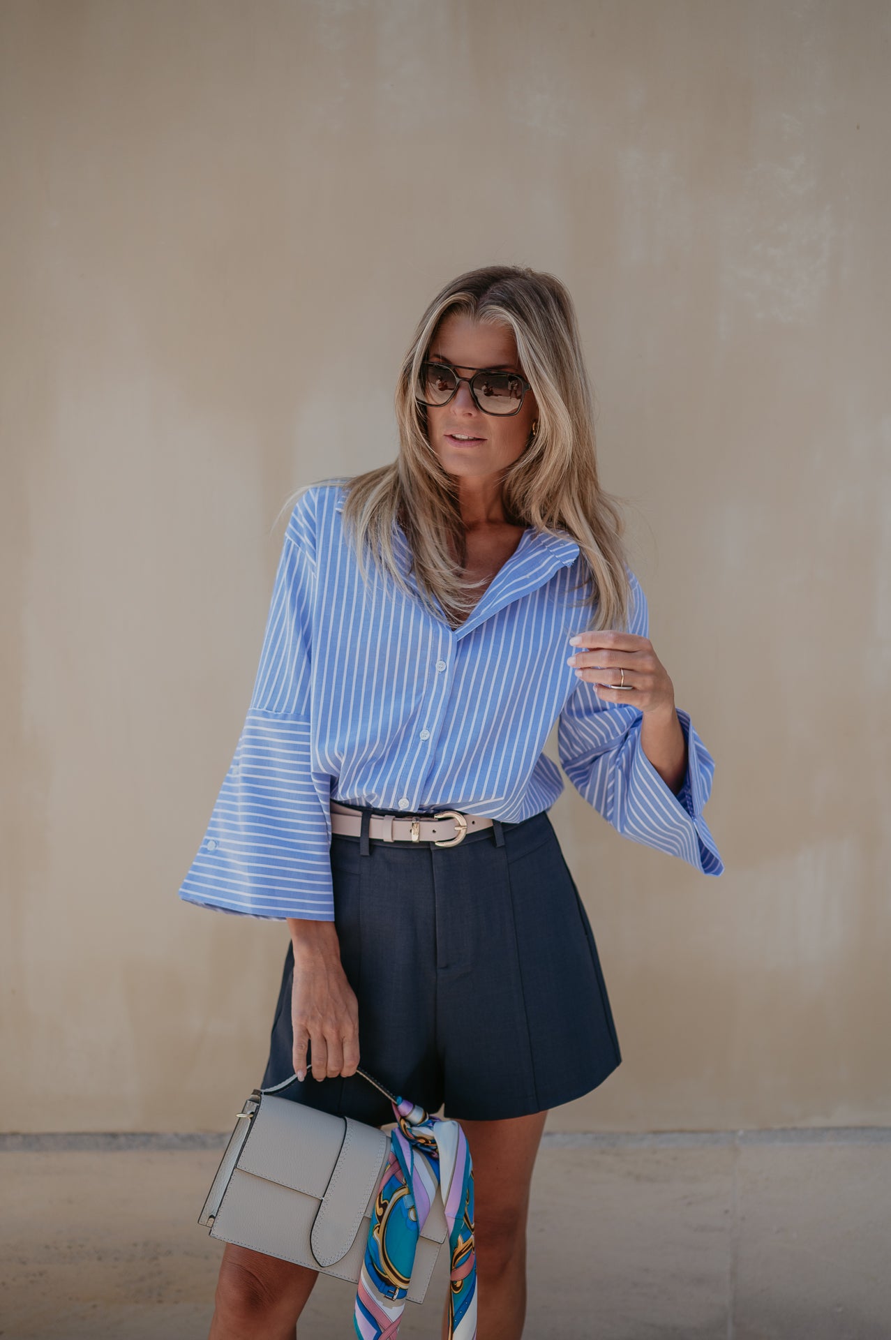 Grata shirt I Striped Blue
