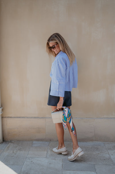 Grata shirt I Striped Blue
