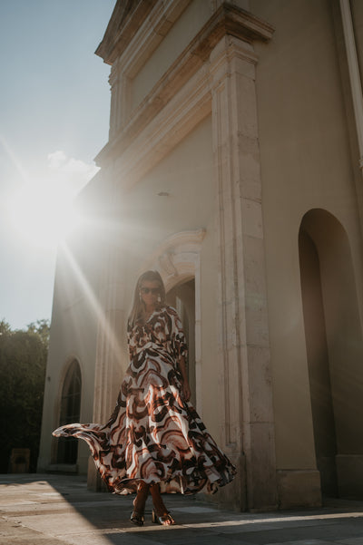 Brina dress I Brown