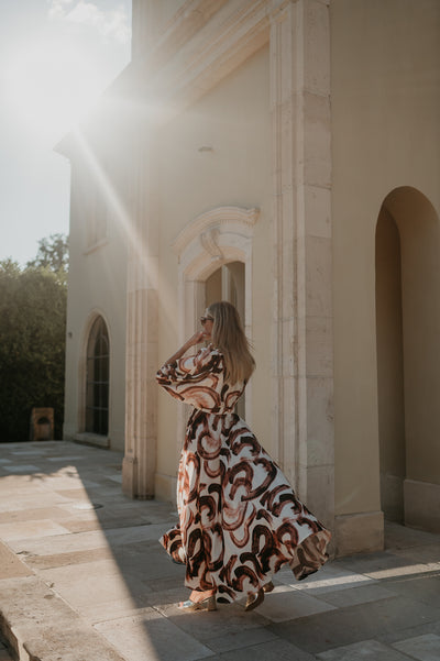 Brina dress I Brown