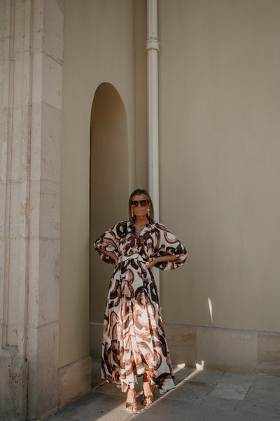 Brina dress I Brown