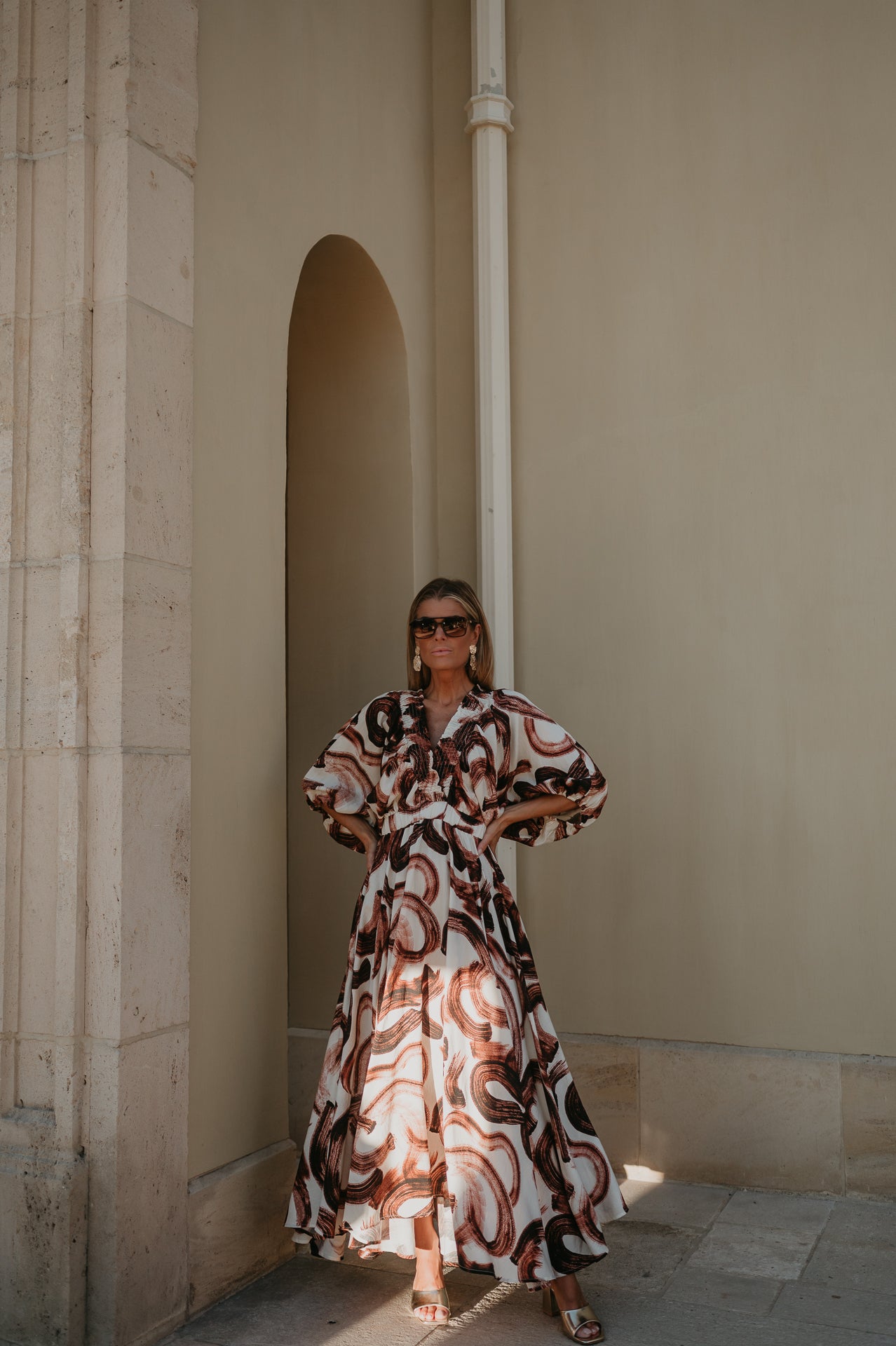 Brina dress I Brown
