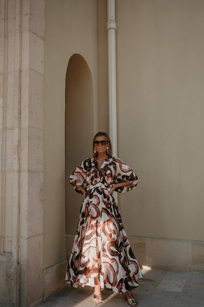 Brina dress I Brown