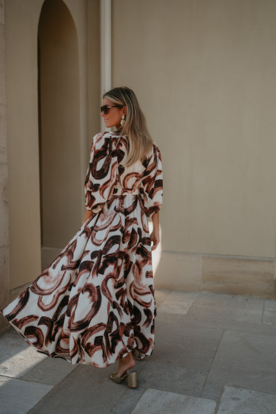 Brina dress I Brown