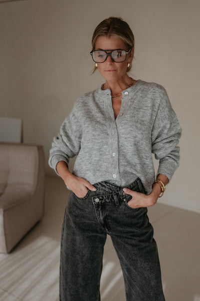 Cresco cardigan I Grey