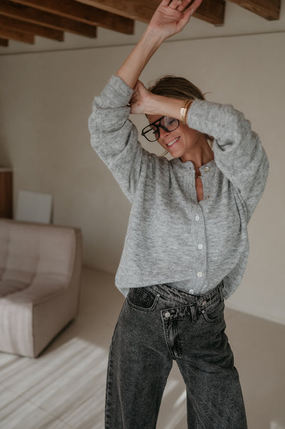Cresco cardigan I Grey