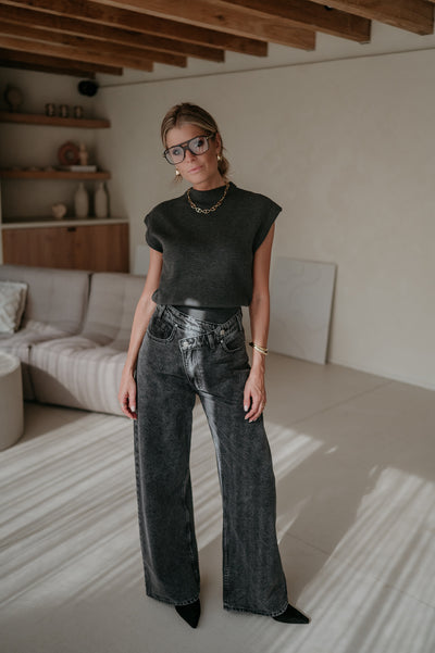 Velando top I Dark Grey