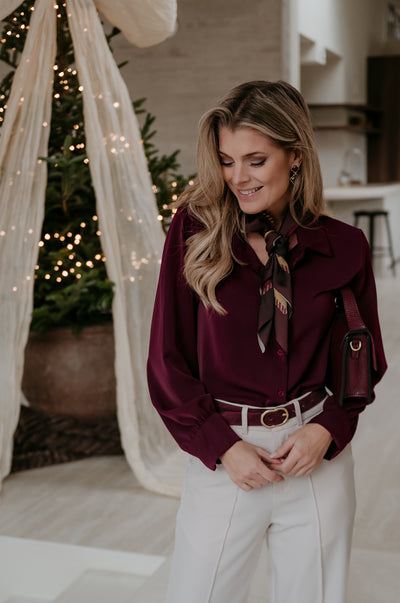 Perudi blouse I Burgundy