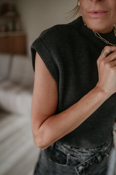 Velando top I Dark Grey
