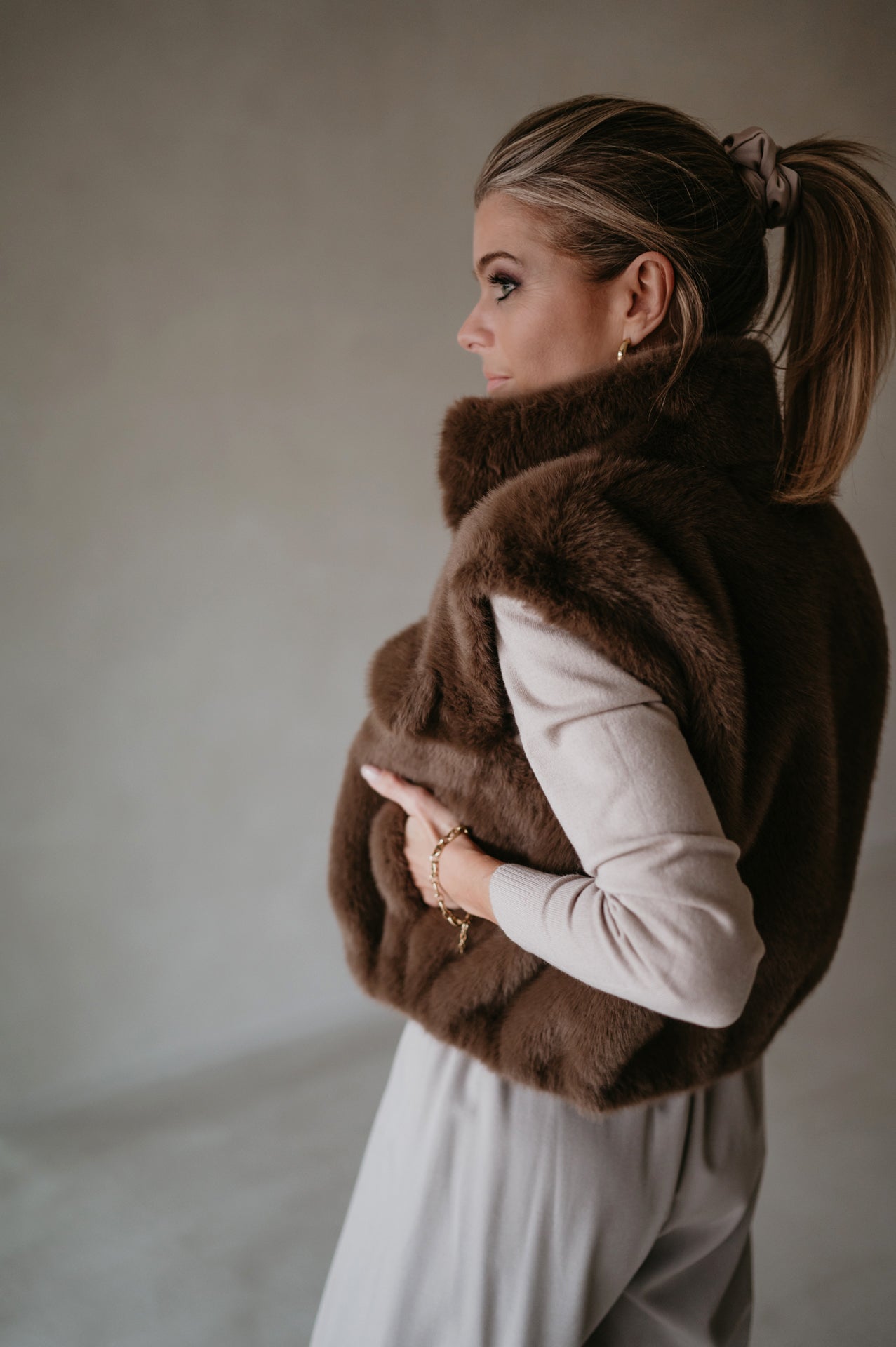 Ciale gilet I Taupe