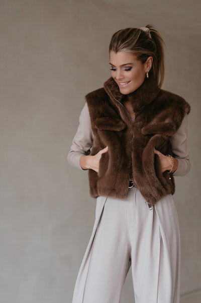 Ciale gilet I Taupe