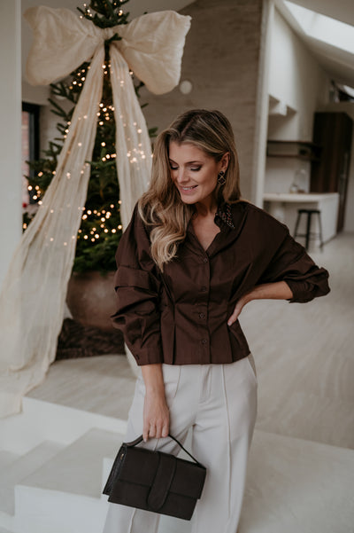 Zendile shirt I Chocolate Brown