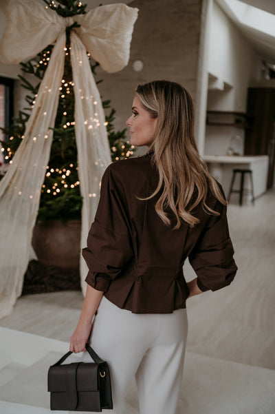 Zendile shirt I Chocolate Brown