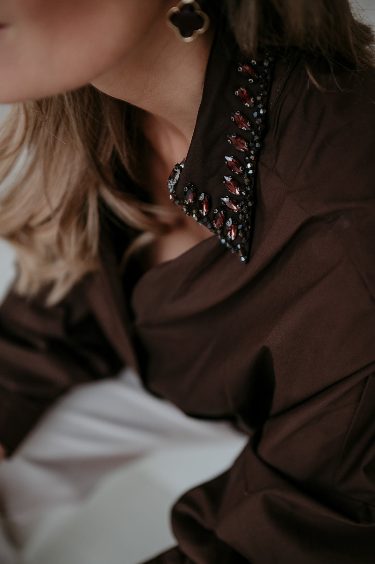 Zendile shirt I Chocolate Brown