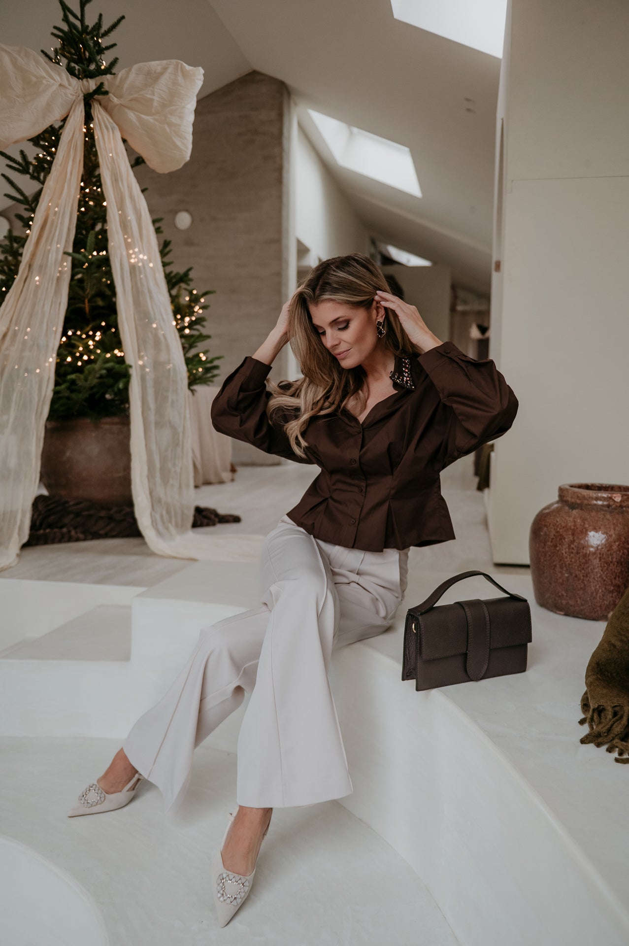 Zendile shirt I Chocolate Brown