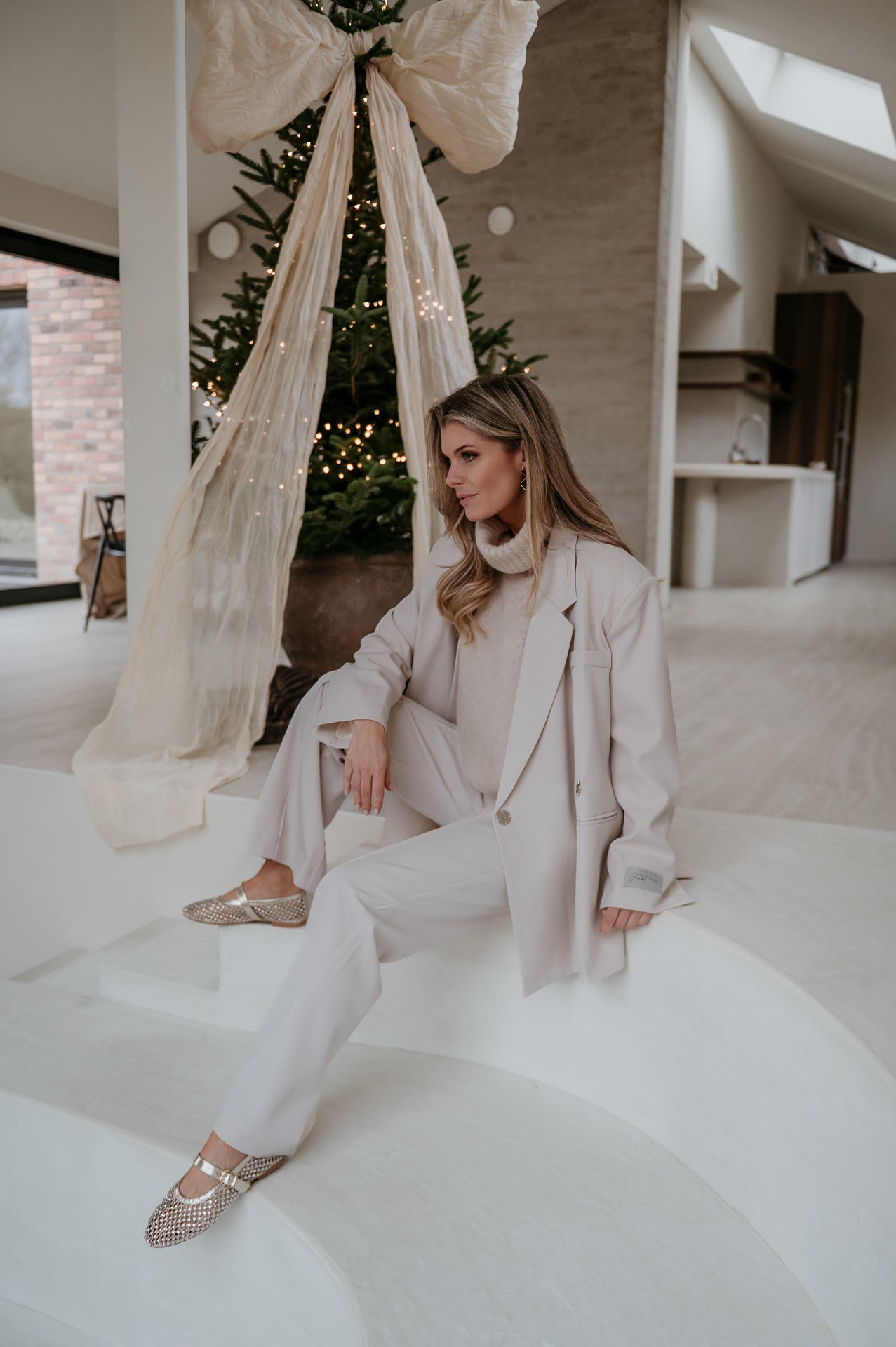 Rabbrivo blazer I Beige