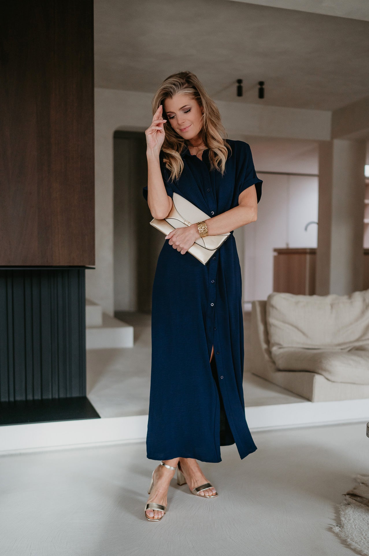 Cognomi dress I Navy Blue