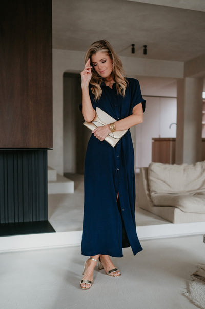 Cognomi dress I Navy Blue