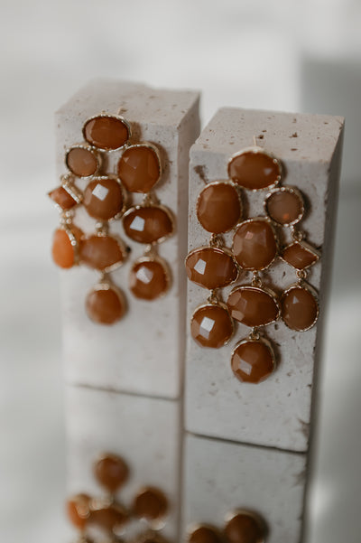 Ennie earrings I Brown