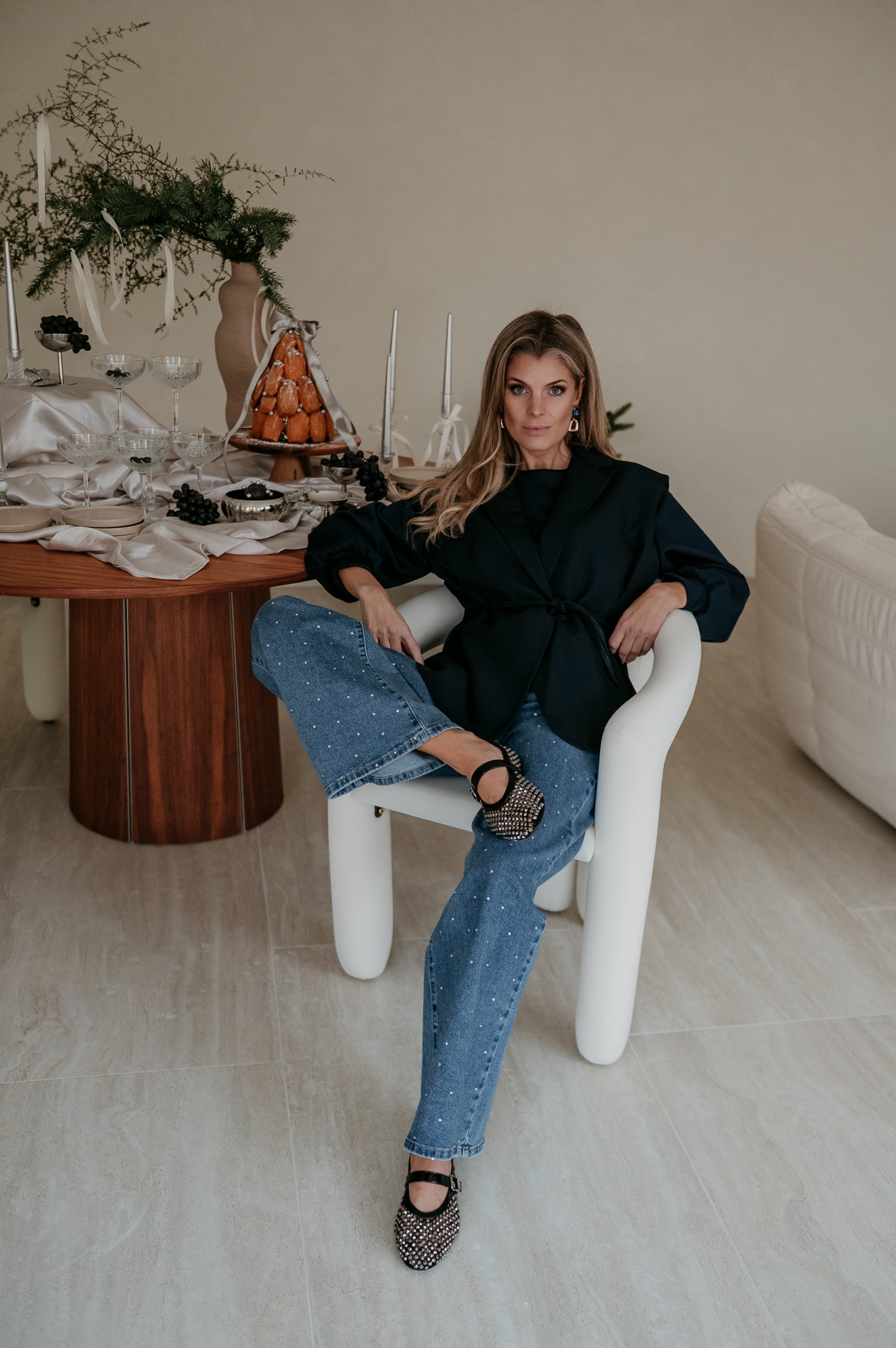 Trode blazer I Navy Blue