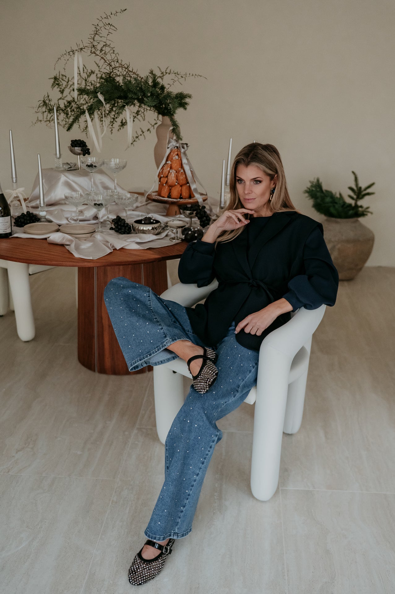 Trode blazer I Navy Blue