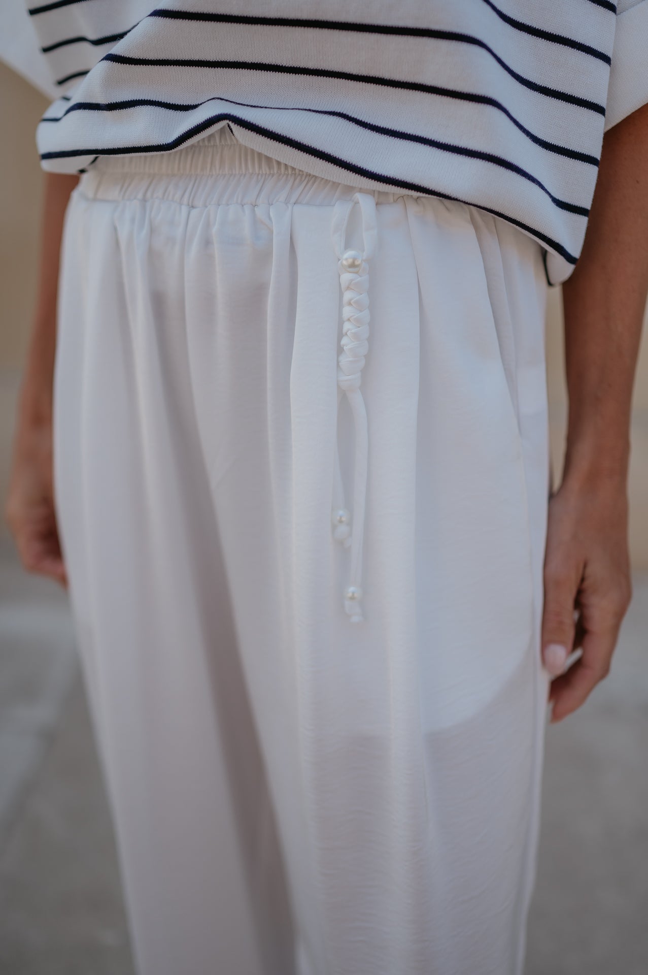 Raccolgo trousers I White