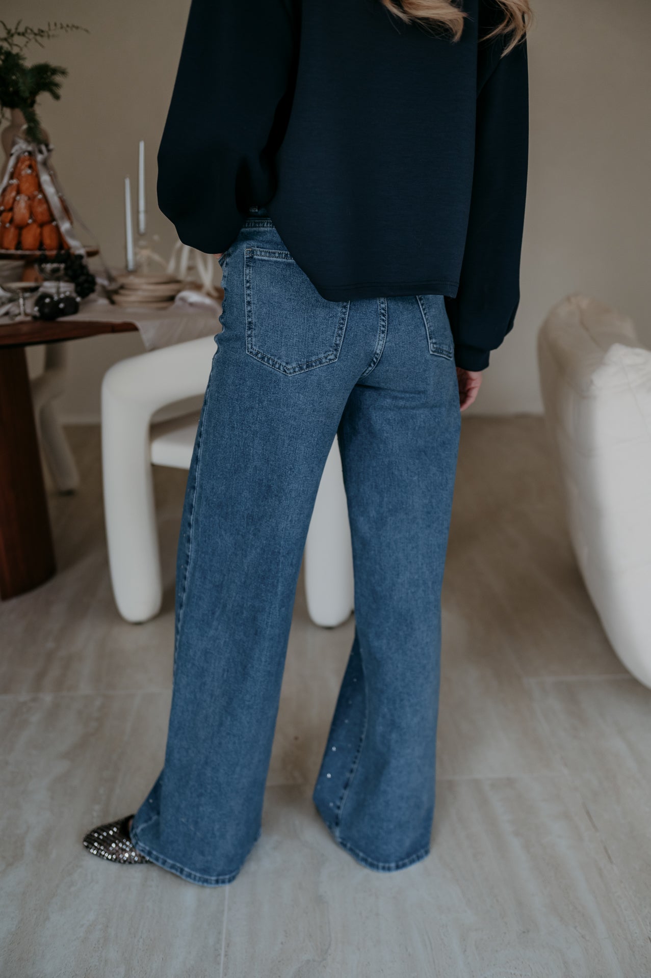 Cotto jeans I Blue Glitter